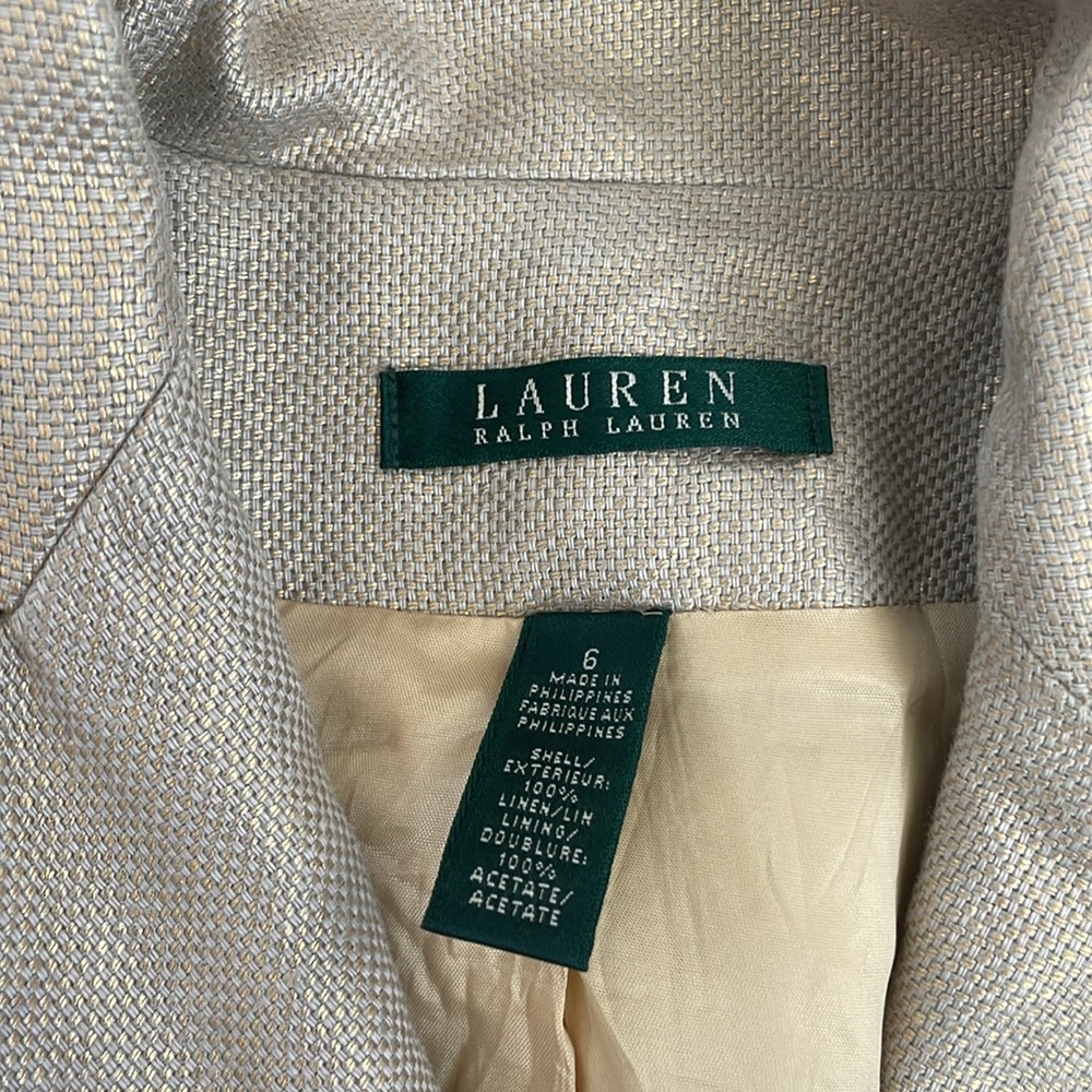 Ralph Lauren gold blazer